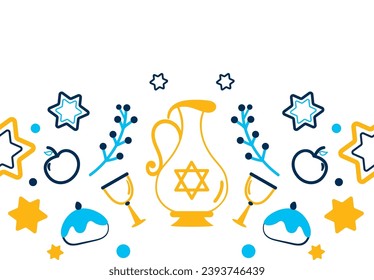hanukkah base decoration illustration design