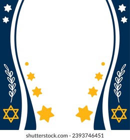 hanukkah base stars decoration illustration