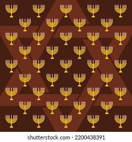 hanukkah candle mandala vector design