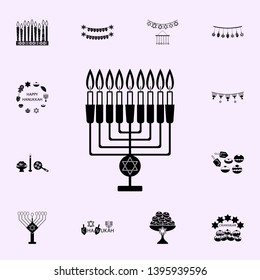 hanukkah candles icon. Hanukkah icons universal set for web and mobile