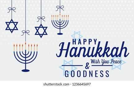 Hanukkah card or background. vector illustration.