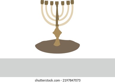 Hanukkah cartoons set. Cute clipart collection of cartoon Hanukkah symbols with smiling faces. Happy Hanukkah banner, template for your design. Hanukkah is a Jewish holiday. Greeting Card with Menorah