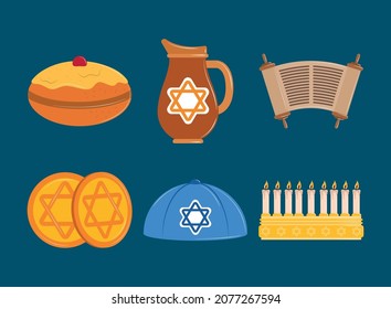 hanukkah celebration and tradition icon