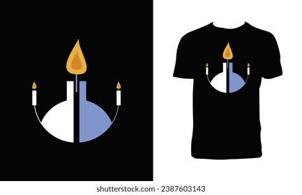Hanukkah Day T Shirt Design. 