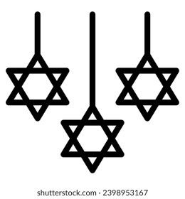 Hanukkah Decor Illustration Icons For web, app, infographic, etc