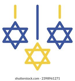 Hanukkah Decor Illustration Icons For web, app, infographic, etc