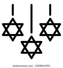 Hanukkah Decor Illustration Icons For web, app, infographic, etc