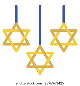 Hanukkah Decor Illustration Icons For web, app, infographic, etc