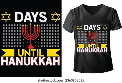 HANUKKAH DESIGN, DAYS UNTIL HANUKKAH