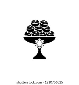 hanukkah desserts icon. Element of hanukkah icon for mobile concept and web apps. Detailed hanukkah desserts icon can be used for web and mobile