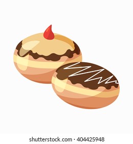 Hanukkah doughnut icon