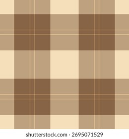 Verificação de textura de tecido de Chanucá, padrão de vetor de tartã de linho. Festival fundo xadrez têxtil sem costura em laranja e madeira corpulenta paleta de cores.