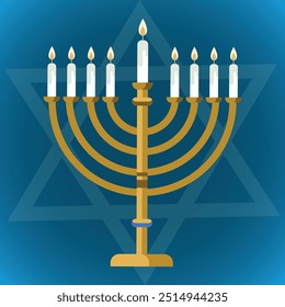 Hanukkah A Festival of Light and Tradition flat Hanukkah background