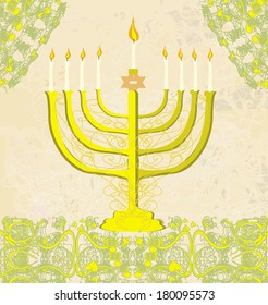 Hanukkah Greeting Card. 