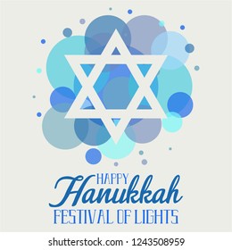 Hanukkah greeting card or background. vector illustration.