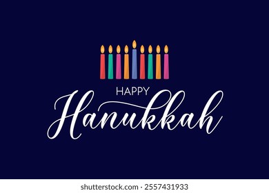 Hanukkah greeting card or background. vector illustration.