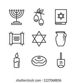 Hanukkah Icon Set