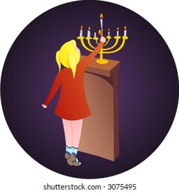 Hanukkah illustration