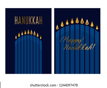 hanukkah juish vector illustration. jewish menorah simple vector icon. hanuka candles symbol.