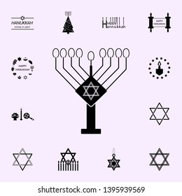 hanukkah lamp icon. Hanukkah icons universal set for web and mobile