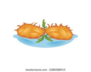 hanukkah latkes jewish isolated illustration