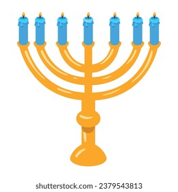 hanukah menorah Illustration isoliertes Design