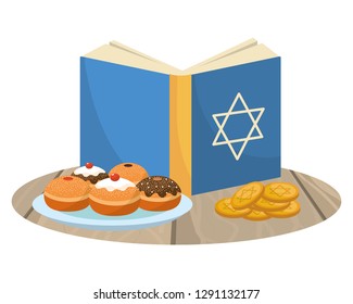 hanukkah party cartoon