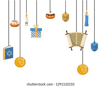 hanukkah party cartoon