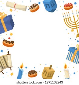 hanukkah party cartoon