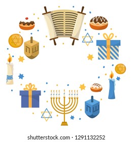 hanukkah party cartoon
