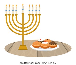 hanukkah party cartoon