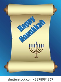 
Hanukkah - Desplazarse sobre un fondo azul