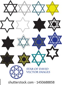 Hanukkah seamless vector pattern.  This pattern uses the Star of David.