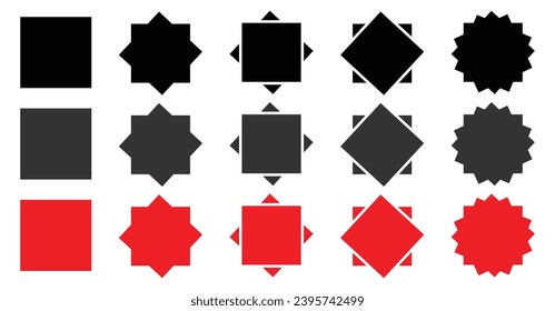 Hanukkah star of david set collection icon vector.shape icon set design.