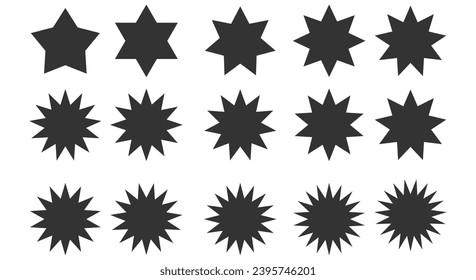 Hanukkah star del conjunto de david icono de colección vector diseño de color negro.