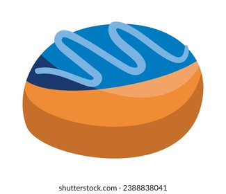 hanukkah sufganiyot pastry illustration isolated