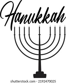 Hanukkah SVG T-Shirt Design For Print