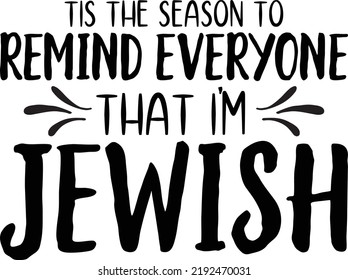 Hanukkah SVG T-Shirt Design For Print