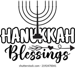 Hanukkah SVG T-Shirt Design For Print