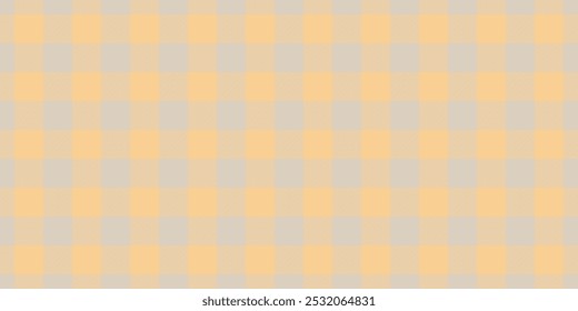 Hanukkah tartan check textile, weave background fabric seamless. Towel texture pattern plaid vector in light and amber colors palette.