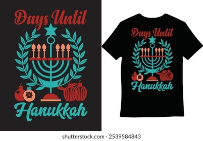 Hanukkah T-shirt design Do you need day based  t-shirt design for  pod business? I can design any type of t-shirt you can order from me.
