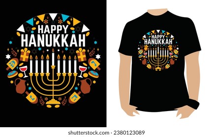 Hanukkah t-shirt design, vector design, art, illustration, graphics design