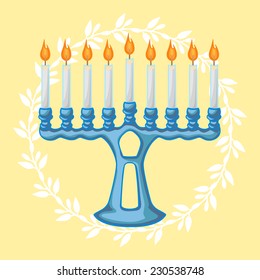 Hanukkah Vector Card