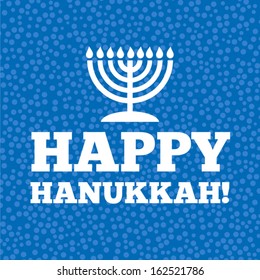 Hanukkah vector card with candles