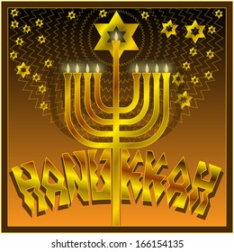 Hanukkah,Jewish religious holiday, candles,background,objects