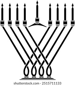 Chanucá (Chanucá Menorá) Formato EPS