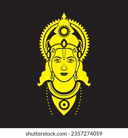 Hanuman Ji Vector Design Laser Engraving File Bajrangbali
