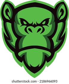 Hanuman Logo Design Hanuman Head Mascot Stock Vector (Royalty Free ...