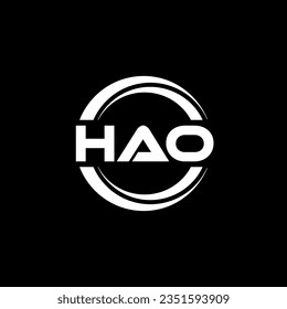 HAO Logo Design, Inspiration for a Unique Identity. Modern Elegance and Creative Design. Watermark Your Success with the Striking this Logo.