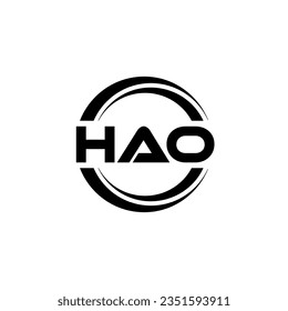 HAO Logo Design, Inspiration for a Unique Identity. Modern Elegance and Creative Design. Watermark Your Success with the Striking this Logo.